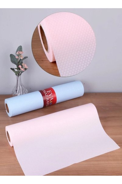 AKÇADIRCI 3 Pieces Eva Anti-Slip Shelf Transparent Anti-Slip Shelf Cabinet Drawer Refrigerator Cabinet Interior Cover 45Cmx10 Meters