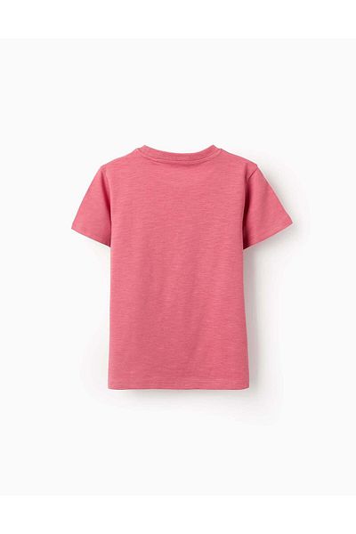 Ziddy Cotton T-shirt for Boys 'Boats', Red