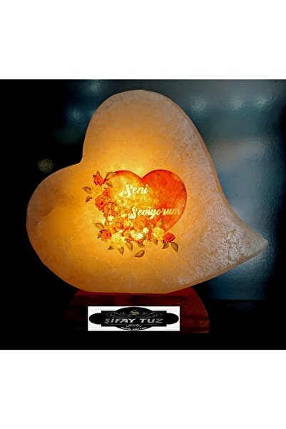 Şifay Çankırı Kaya Tuzu Kalp Tuz Lamba