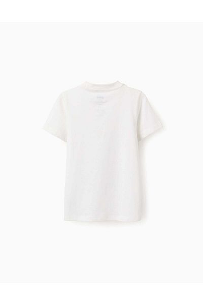 Ziddy Cotton T-shirt for Boys 'Batman', White
