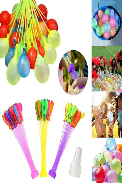 Bundera 111 Adet Oyuncak Su Balonu Ve Su Balon Sihirbazı Su Oyunu Doldurma Ap...