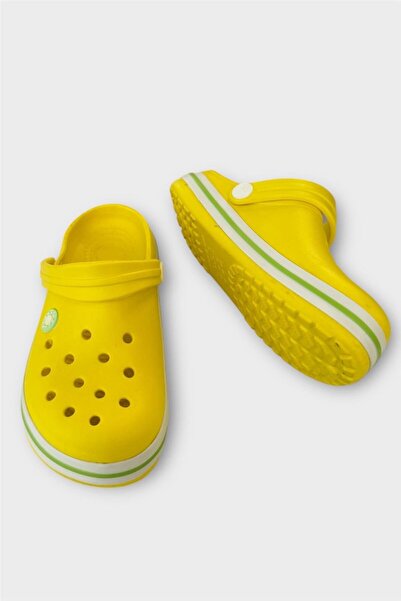 Liger Çocuk Cross Terlik Bahçe Plaj Sahil Havuz Terliği SARI