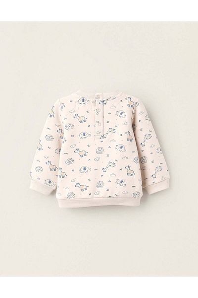 Ziddy Fleece Sweatshirt for Newborns 'Savana', Beige