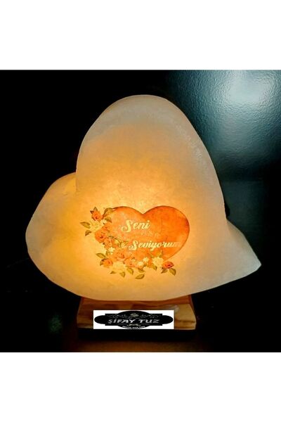 Şifay Çankırı Rock Salt Heart Salt Lamp