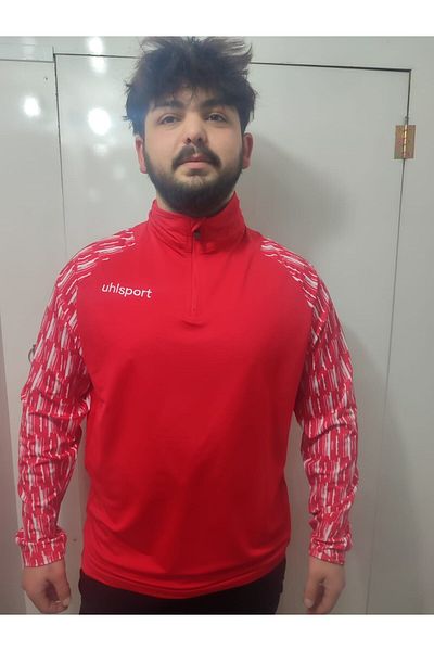 UHLSPORT 1101792   عرق التدريب - أحمر/أبيض