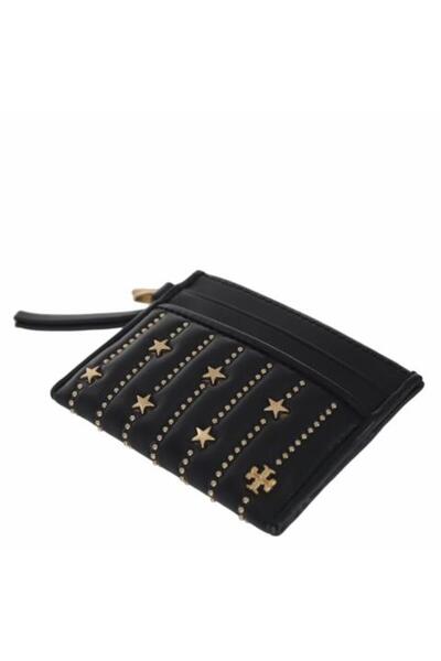 Tory Burch حافظة بطاقات جلدية رفيعة مرصعة بالنجوم