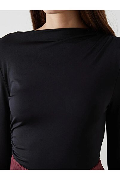 LC Waikiki LCW Vision Siyah Dik Yaka Kadın Body
