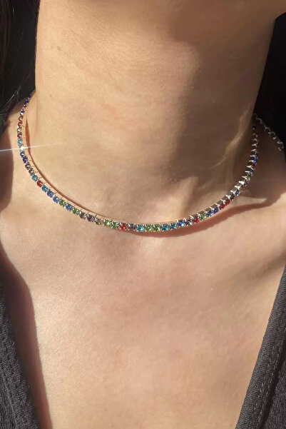 Vitastyle Zirkon Taş Detaylı Su Yolu Choker Kolye