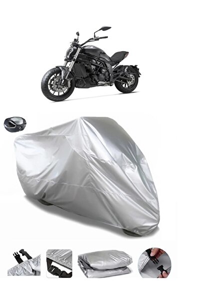 MotoLion حقيبة خلفية من القماش المشمع للدراجات النارية Bajaj V 15 سميكة للغاي...