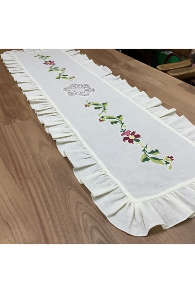 OYA home Kaneviçeli & El Danteli & Fırfırlı Ranır -40*130 cm