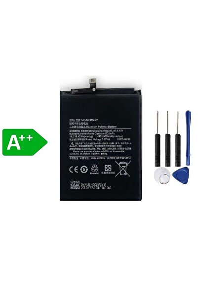 TeknoPrime Xiaomi Redmi Note 9 Pro 5G BN53 ile Uyumlu İthal Pil
