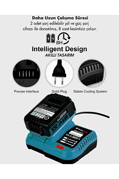 ekinler el aletleri Akülü Somun Sıkma Bijon Sökme 1100 Nm & Basınçlı Yıkama Seti 1100 Nm