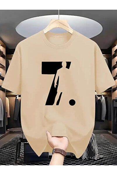 Machetta Unisex fudbalski dizajn Štampano Oversize kroj T-shirt