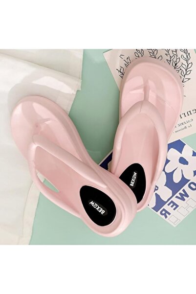 BEXOW Women's High Heel Flip Flops Slippers Waterproof Platform Comfortable EVA Lightweight Stylish