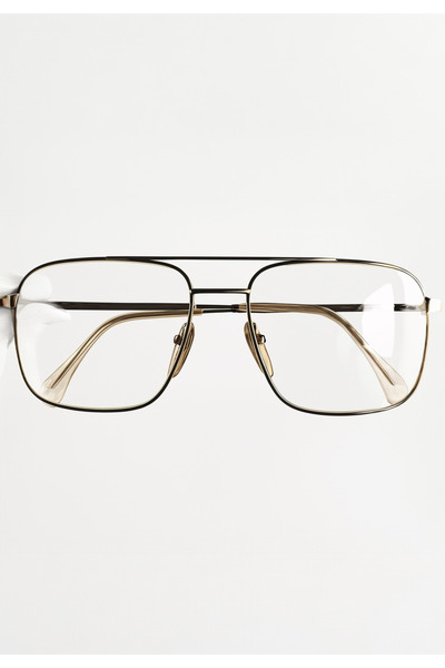 BAPPİR Pilot Model Blue Light Protective Gold Frame Glasses