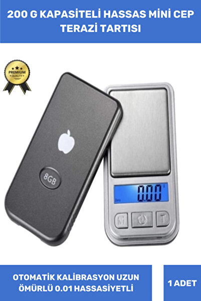 Thriftbuds Lcd Ekranlı Kalibrasyon Otomatik Kapanma Hassas Cep Terazisi 200 G...