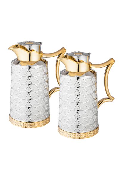 ALSAIF Saif Star Thermos Set, 2 Pieces, 1 Liter