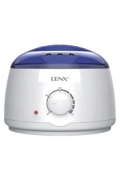 Denx سخان شمع بنفسجي/أبيض، سخان شمع لإزالة الشعر من دنكس، 100 واط، 500 مل، DX2575