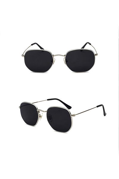 BAPPİR Hexagonal Metal Frame Sunglasses