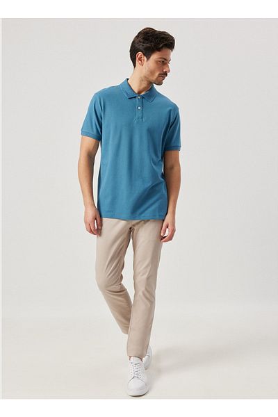 ALTINYILDIZ CLASSICS Tricou pentru bărbați cu gât polo curcubeu 4a9000000001