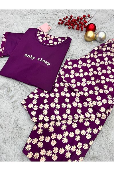 pijamaworld Short Sleeve Capri Pocket Summer Pajama Set