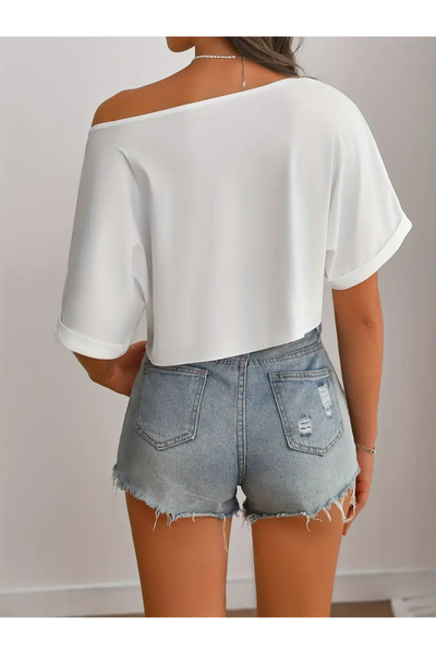 Machetta Γυναικείο μπλουζάκι με λαιμόκοψη με ανοιχτό ώμο