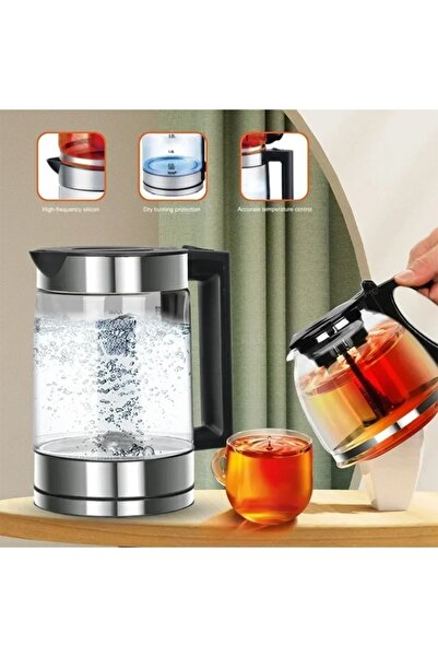 TOSCANA U Double electric kettle with removable tea filter, capacity 0.8-2.2 liters and power 1500 watts