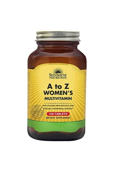 Sunshine Nutrition أقراص الفيتامينات المتعددة للنساء من الألف إلى الياء - 100...