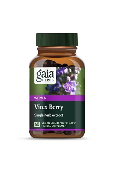 GAIA HERBS كبسولات فيتكس بيري لدعم صحة المرأة - 60 كبسولة