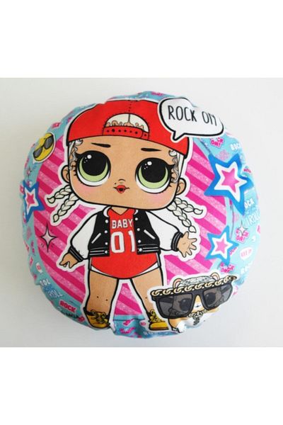 AZİZ OYUNCAK Lol Surprise!M.cSwag Doll Glee Club.. Lol Doll Round Velvet Textured Pillow