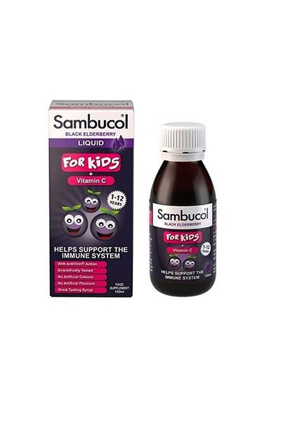 Sambucol Black Elderberry for Kids + Vitamin C Syrup 120ml