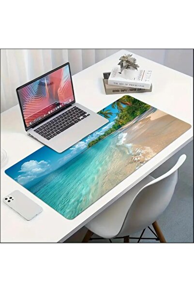 sgeteknoloji 70X30 سم موجة البحر تحت عنوان قاعدة غير قابلة للانزلاق سرعة سطح الألعاب لوحة ماوس الألعاب