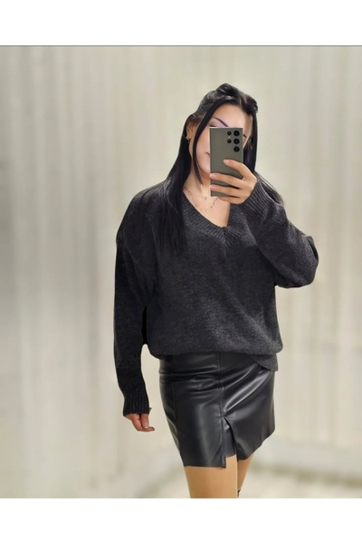 MODA Deri Şort Etek