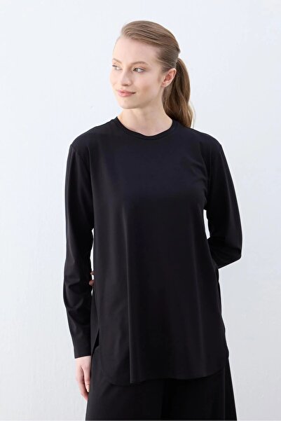 Cloche TİRİL UZUN KOLLU TİŞÖRT