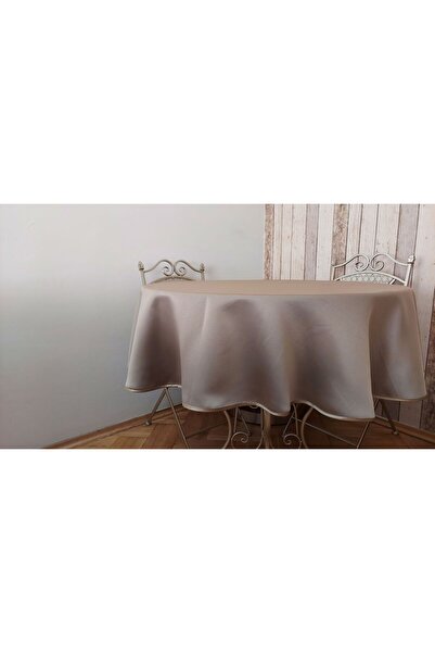 gonk Lüks Fonluk Kumaştan Mamul,dertsiz,fiskos,yemek Masası Örtüsü .çap 150 Cm.