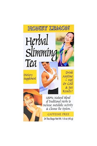 21st Century أكياس شاي التخسيس العشبية بنكهة العسل والليمون 24 كيسًا