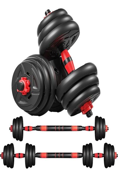 Fitness World مجموعة دمبل بأوزان قابلة للتعديل، 10 كجم