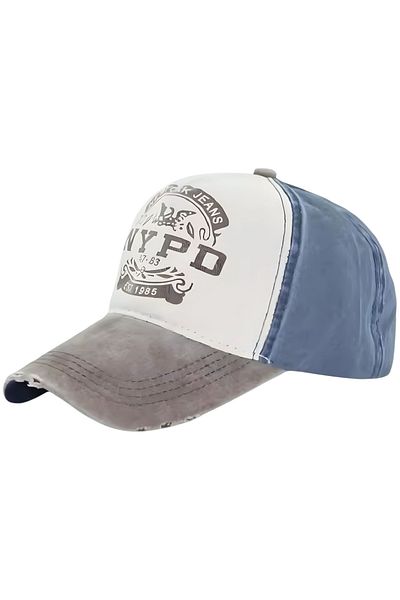 Mood Agenda Unisex Cotton Nypd Distressed Cap Hat