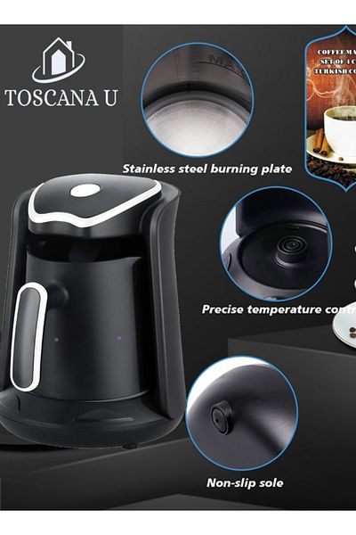 TOSCANA U Turkish coffee maker, 600 watts, capacity 500 ml