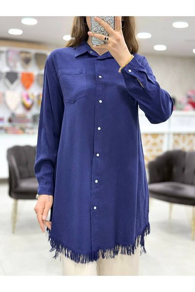 Magazin Tunic with Fringed Hem