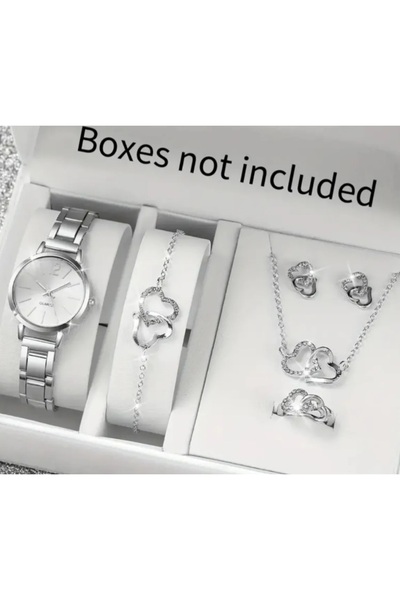 stainless steell VİP 5 parça gümüş renk set