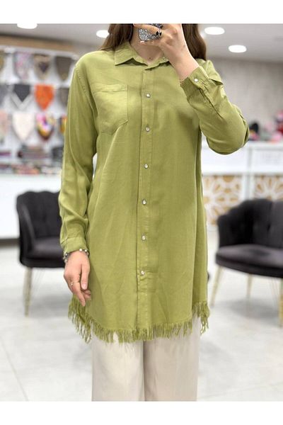 Magazin Tunic with Fringed Hem