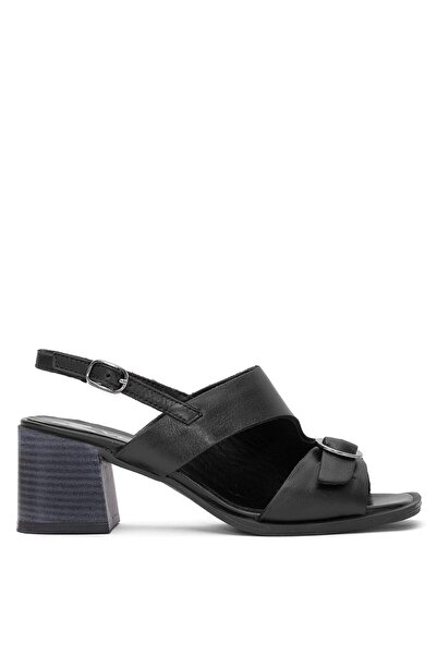 Venüs صندل كعب أسود نسائي - 2510912 ي