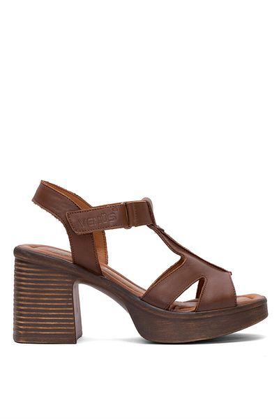 Venüs Women's Genuine Leather Heeled Sandals 2409804 Y