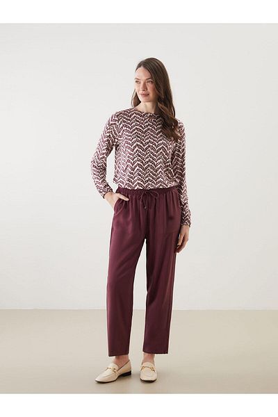 LC Waikiki Lcw Grace Carrot Cut Women's Trousers with Elastic Waist