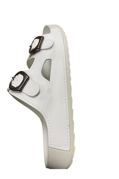 MULEX Жіночі тапочки з рівною підошвою та подвійною застібкою