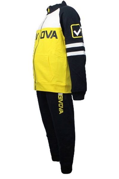 Givova Givova boys' tracksuit, T0192, Yellow, Size 5 years/110 cm