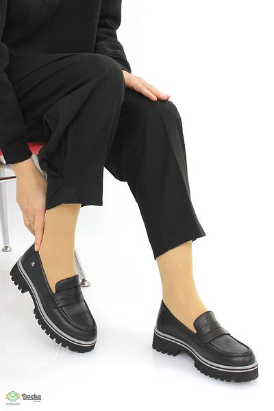 Mammamia Women's Genuine Leather Loafer Orthopedic Laceless Casual Shoes M26Ya3860