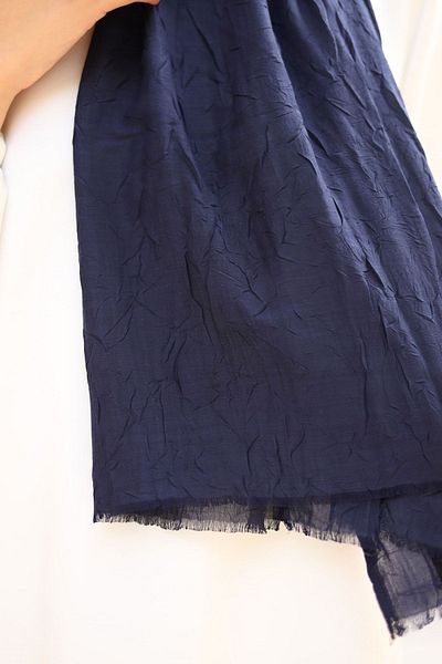 Melodi Scarf Bambusový šátek v námořnické modré