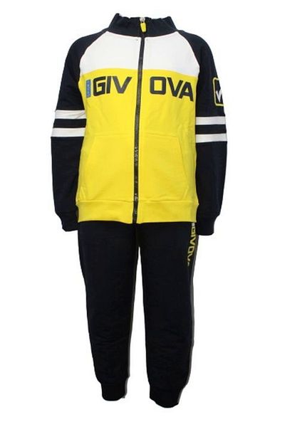 Givova Givova boys' tracksuit, T0192, Yellow, Size 5 years/110 cm